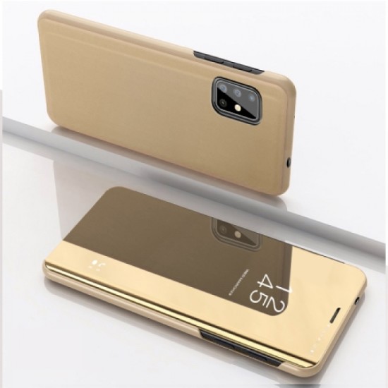 FLIP COVER "CLEAR VIEW" SAMSUNG GALAXY A81 DOURADO